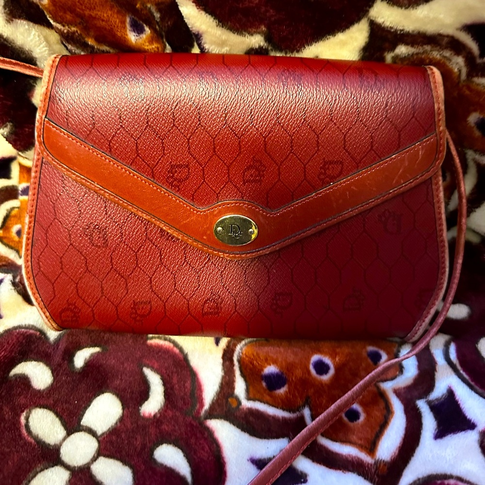 Dior vintage crossbody. In great shape. Beautiful red.